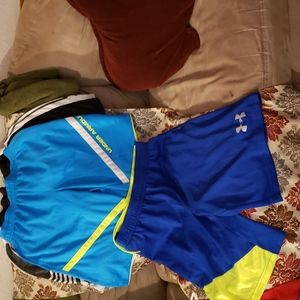 3 pair under armor shorts